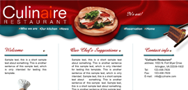 Culinaire website image